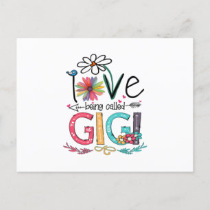 Carte Postale Mother I Love Being Called Gigi Sunflower Birthday
