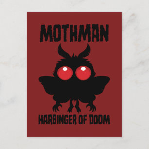 Carte Postale Mothman - Héraut Mignon et Sombre de la Fatalité