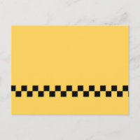 Motif à carreaux de taxi jaune