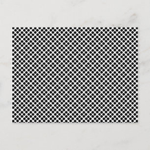 Carte Postale Motif à petits pois noirs