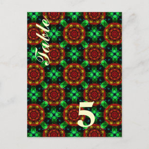 Carte Postale Motif Abstrait Floral Moderne Bohème Élégant #504