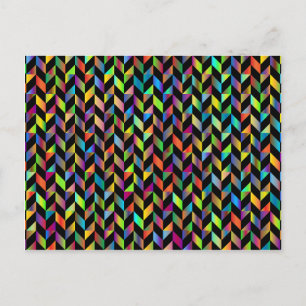 Carte Postale Motif abstrait géométrique coloré chromatique