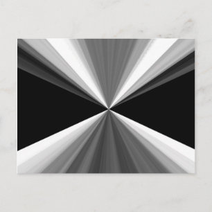 Carte Postale Motif abstrait noir blanc triangles