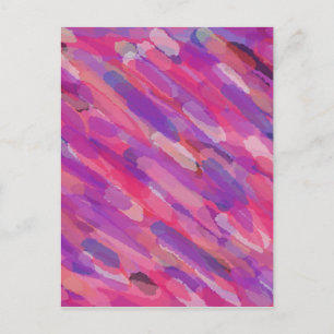 Carte Postale Motif Abstrait violet et rose