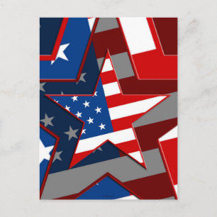 Carte Postale Motif américain, ZSSG