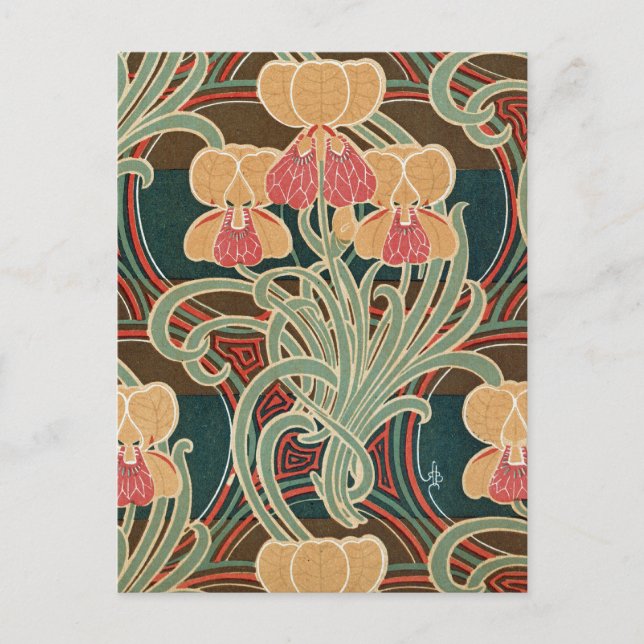 Carte Postale Motif Art Nouveau #4 à Emporio Moffa (Devant)