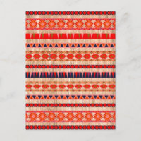 Motif aztèque moderne sur bois