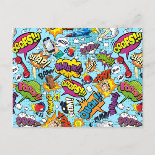 CARTE POSTALE MOTIF BD