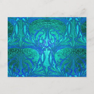 Carte Postale Motif bleu eau