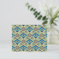 motif bleu et vert sur arrière - plan vert