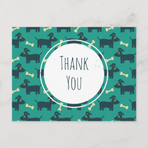Carte Postale Motif chien mignon avec oreilles disquettes et Mer