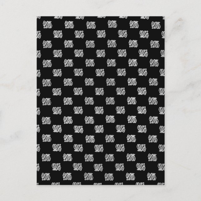 Carte Postale motif classique de fuckyou (Devant)