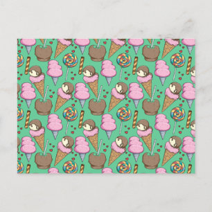 Carte Postale Motif crème glacée   motif Lollies   lollipop 29