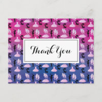 Motif de ballet sur fond dégradé rose et bleu