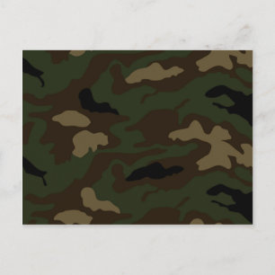 Carte Postale motif de camouflage militaire