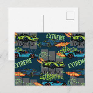 Carte Postale Motif de course de rue à Tokyo