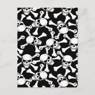 CARTE POSTALE MOTIF DE CROSSBONNES DES HABILETÉS GOTHIQUES