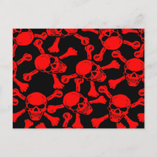 CARTE POSTALE MOTIF DE CROSSBONNES DES HABILETÉS GOTHIQUES
