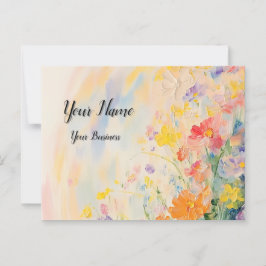 Carte Postale Motif de fleurs dans les peintures à l'huile