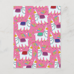 Carte Postale Motif de lama mignon