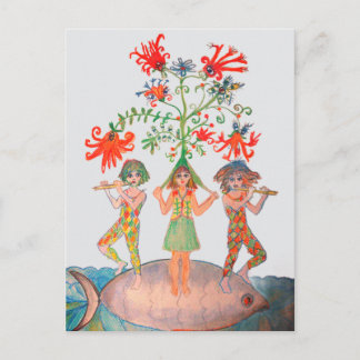 Carte Postale Motif de l'Arbre de Vie