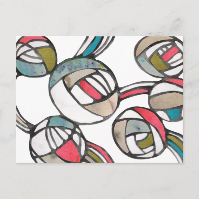 Carte Postale motif de mode vintage (Devant)