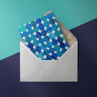 Motif de points - bleu et vert