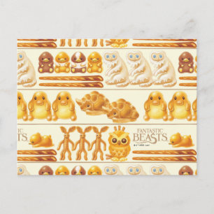 Carte Postale Motif de rangées de friandises de la boulangerie K