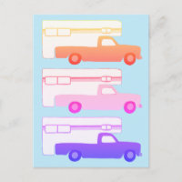 Motif de remorque de Camper coloré