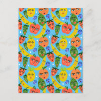 Motif de salade de fruits drôle et fantaisiste Ble
