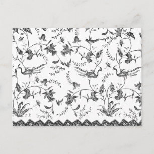 Carte Postale Motif de sarong indonésien 