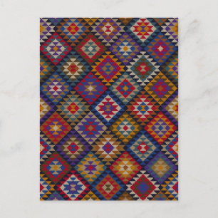 Carte Postale Motif de surface composée géométrique