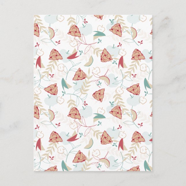 Carte Postale Motif de tarte à la pomme fraîchement cuit (Devant)