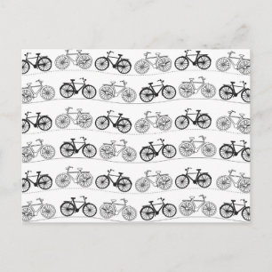 Carte Postale Motif de vélo rétro