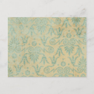 Carte Postale Motif décoratif Blue Grunge en fond