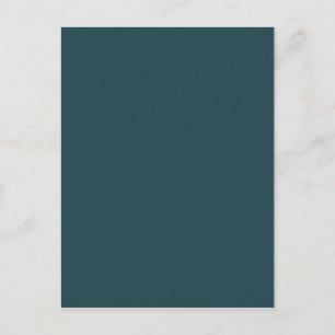 Carte Postale Motif d'épicéa bleu. Tendance des couleurs de mode
