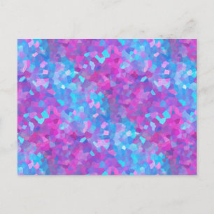 Carte Postale Motif d'étincelles holographiques