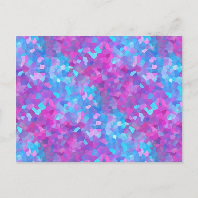 Carte Postale Motif d'étincelles holographiques (Devant)