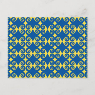 Carte Postale Motif diamant incurvé