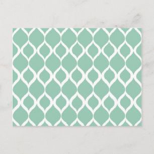 Carte Postale Motif d'impression de la tribu Ikat géométrique ve