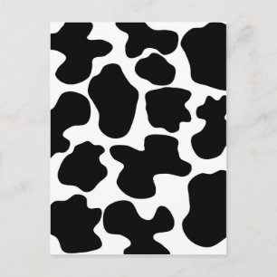 Carte Postale Motif d'impression de vache