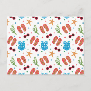 Carte Postale Motif du Paradis d'été