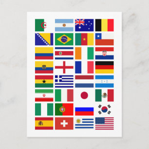 Carte Postale MOTIF emblème du FOOTBALL 2014