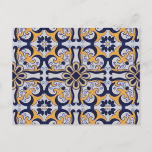 Carte Postale Motif en tuiles portugaises