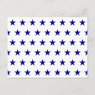 Carte Postale Motif étoilé de la marine