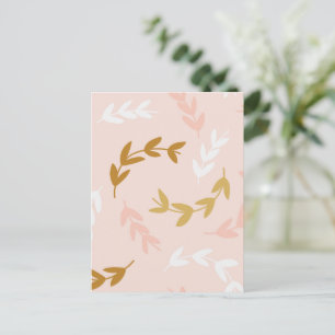 CARTE POSTALE MOTIF FEUILLE 4