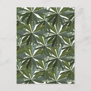 Carte Postale Motif Feuille de Green Lupine