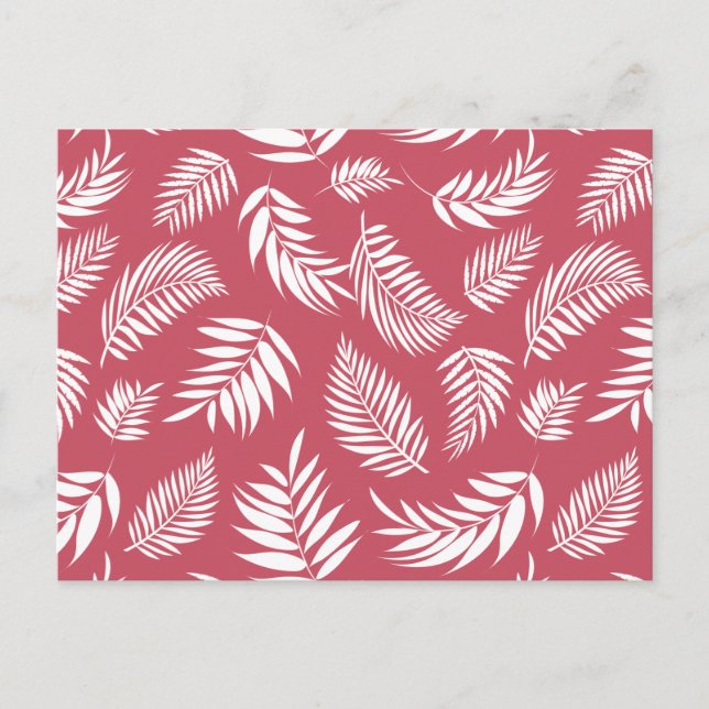 Carte Postale Motif Feuille tropical 8 (Devant)
