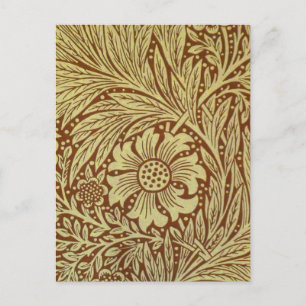 Carte Postale Motif Fleur Antique Marigold de William Morris