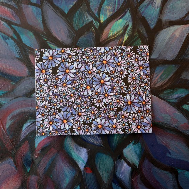 Carte Postale Motif Fleur sauvage violet (Créateur téléchargé)